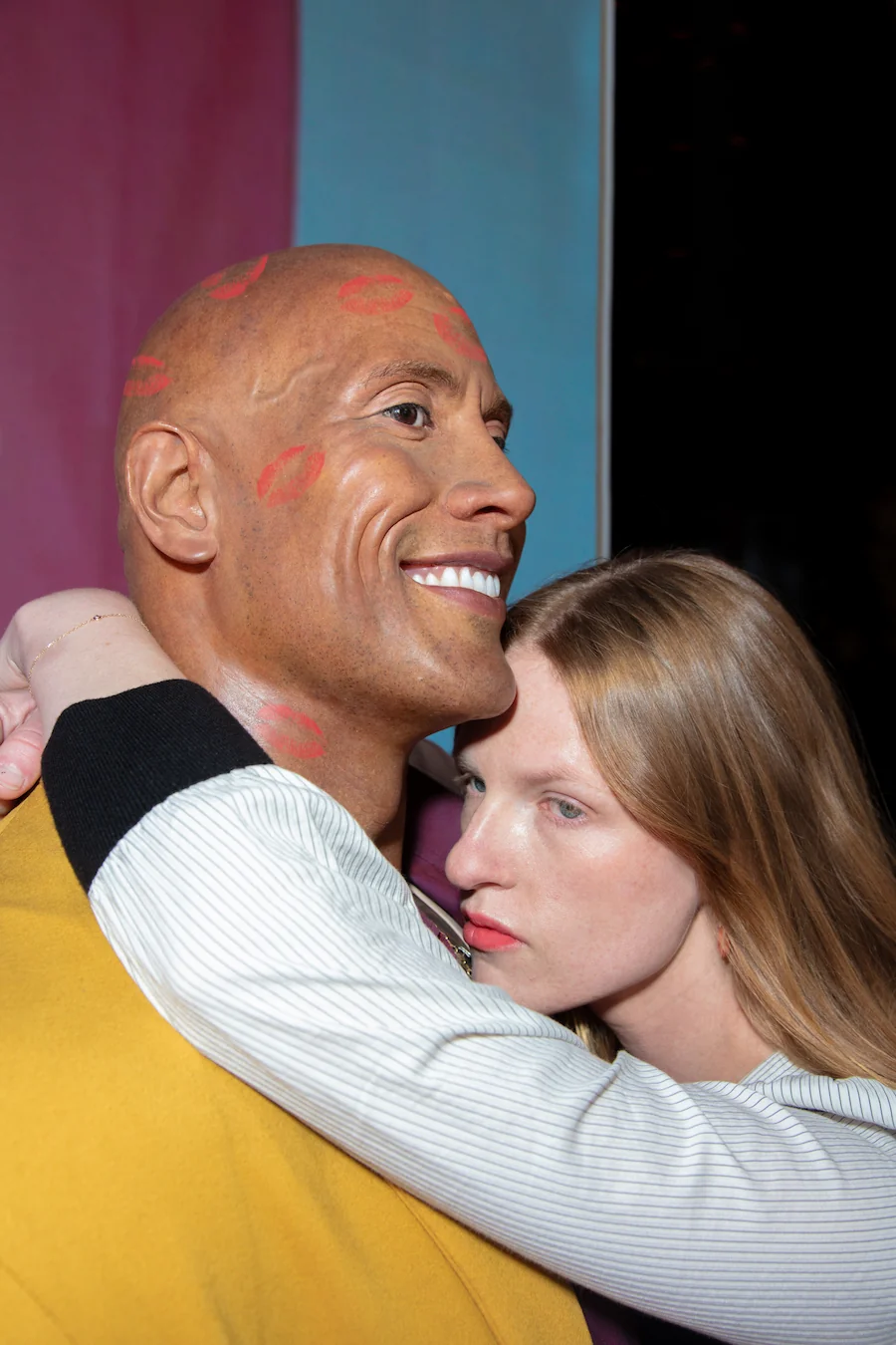 Audrey with The Rock